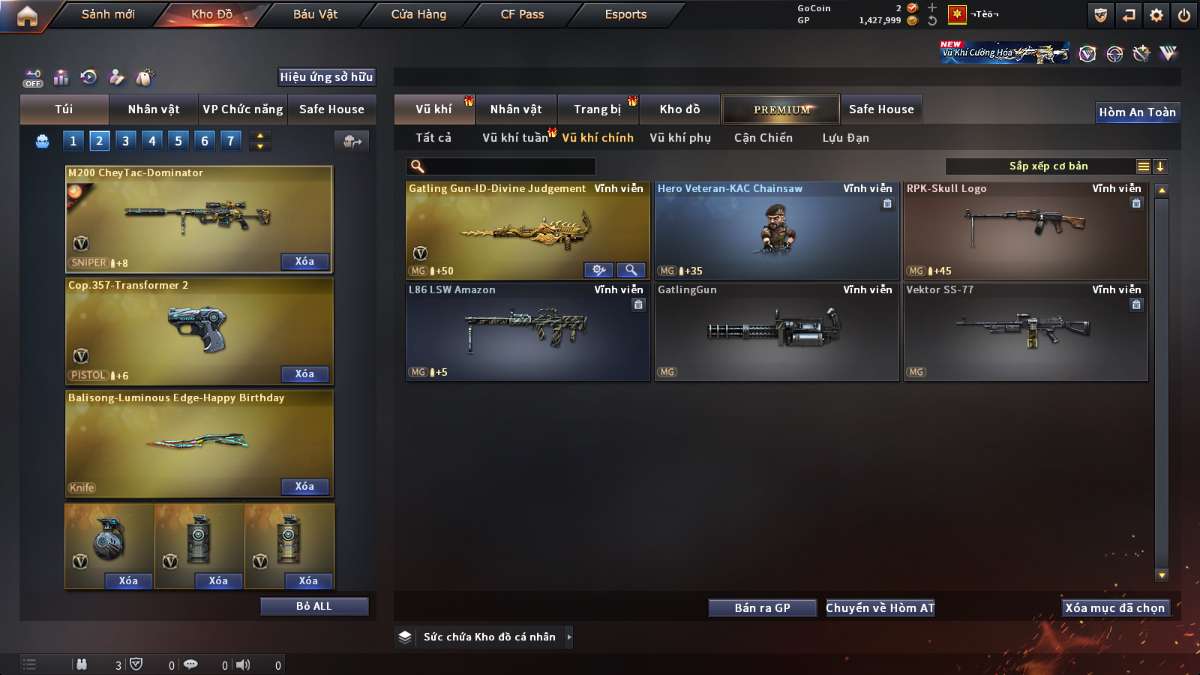 shop acc cf uy tin gia re